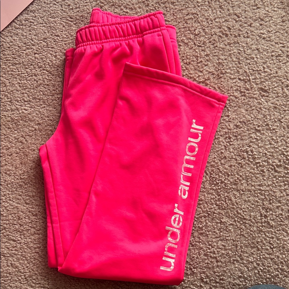 Under Armour Kids Bright Pink Joggers